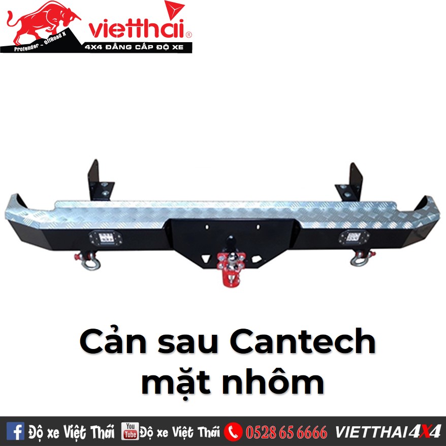 Cản sau Cantech mặt nhôm